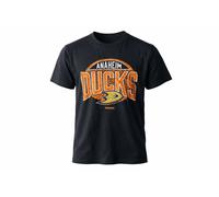 Reebok T-Shirt Maniche Corte Retro Anaheim Ducks Ragazzo Nero Hockey L