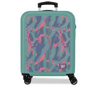 Reebok Tacoma Verde Turchese Valigia da Cabina 40x55x20 cm Rigido ABS Lucchetto a Combinazione Integrato 37L 2.6kg 4 Doppie Ruote Bagaglio a Mano di Joumma Bags