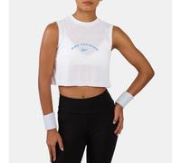Reebok - Top Grafico Corto Lux, Donna, White, Taglia: 2XS