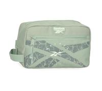 Reebok Trace Beauty case a due scomparti adattabile verde 25 x 15 x 10 cm Poliestere by Joumma Bags