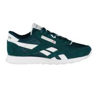 Reebok Unisex Classic Nylon Sneaker, Metallgreen/FTWRWHITE/METALGREEN, 33 EU