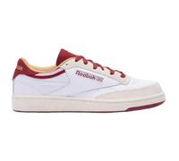 Reebok Unisex Club C 85 Sneaker, White/RETRORED/Chalk, 42,5 EU, Gesso Bianco retrorato, 42.5 EU