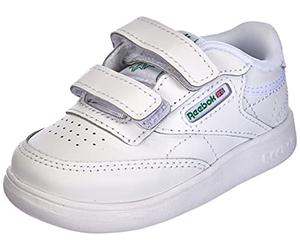 Reebok Unisex Kinder Club C 2 V Sneaker, White Glen Green Vector Blue, 22.5 EU
