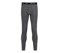 Reebok Johny-Pantaloni Lunghi da Uomo, in Cotone Elasticizzato, Carbone Marl, XL