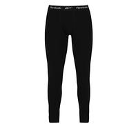 Reebok Uomo, Pantaloni Lunghi John, Nero, Piccolo