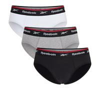Reebok Slip Wiggins Nero/Bianco/Grigio Confezione da 3 Piccolo Uomo