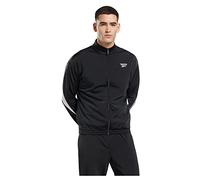 Reebok Vector Knit Track Top, Notte Nero/Bianco, L, Notte Nero/Bianco, L