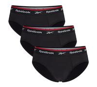 Reebok Wiggins Mutande Uomo | 3 Boxer Sportivi in Cotone Traspirante ed E M Nero