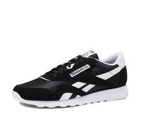 Reebok Women's Classic Nylon Sneaker, Black/White, 5.5