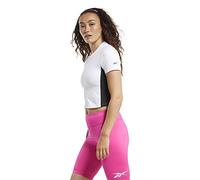 Reebok Wor Myt Crop Maglietta da Donna, Bianco, 2XS