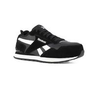 Reebok Work Harman, Men's, Black/White, Retro Jogger Style, Slip-Resistant, EH, Soft Toe Work Shoe (9.0 M)