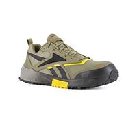 Reebok Work Men's Lavante Trail 2 Work Army Green, Black, And Yellow Composite Toe Boots