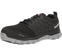 Reebok Work RB041 Women's Sublite Cushion Work Alloy Safety Toe, 9.5 Wide Black