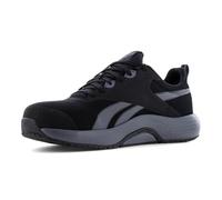 Reebok Work - Scarpe da lavoro Lite Plus 4 con punta in materiale composito anti-scivolo per uso elettrico, colore: nero, grigio, Nero grigio, 44 EU