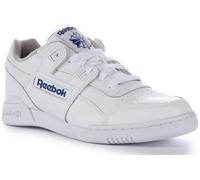 Reebok Workout Plus In Pelle Piena Retro Classico Scarpe Bianche Uomo UK 5-12