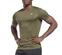 Reebok Workout Ready Short Sleeve Tech T-Shirt, Army Green, XXL Uomo