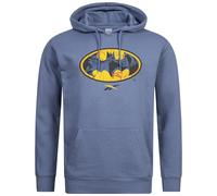 Reebok X RBK DC COMICS Batman Hoodie Uomo Felpa Con Cappuccio Blu Nuovo