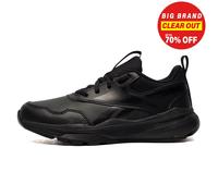Reebok XT Sprinter Scarpa da Ginnastica, Ragazzi Bambini pelle Nera Scuola