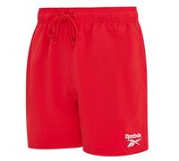Reebok Yale - Pantaloncini da Bagno da Uomo, in Poliestere Leggero e Traspirante, ad Asciugatura Rapida, per Nuoto e Altre attività all'aperto, Rosso vettoriale, XL