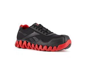 Reebok Zig Pulse Safety Toe Work Shoe Black in Size 16