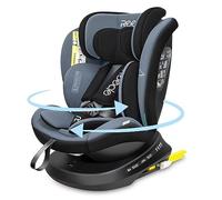 Reecle I-Size 360 Girevole Seggiolino Auto con ISOFIX, 40-150cm(Gruppo 0 + 1/2/3, 0-36 kg), ca. 0-12 anni (Nero)