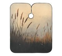 Reed Silence Minimal Art Grembiule con chiusura a scatto regolabile, Grembiuli da barbiere Essentials per uomo capa para cortar Cabello 165,1 x 139,7 cm