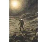 Reeder Road’s Lunar Solitude Journal: Ruled Lined Notebook Featuring a Watercolor Cover of a Astronaut on the Moon, for Writing, Reflection & Creative Exploration (6” x 9”, 100 Pages)