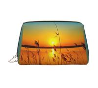 Reeds by The River - Trousse in pelle per cosmetici, organizer da viaggio per articoli da toeletta