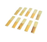 Reeds per C et in MIB, 10pcs Saxophone EB Clarinet Forza 2 Robusto MIB, Cavi Strumenti Set di Sax Professionisti GTH L Supporto 10 Pezzi Partite Numero di Colore in Legno 2.5