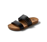 Reef Cushion Vista Perf, Slide Sandal Donna, Black Tan, 36 EU