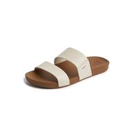 REEF Cushion Vista Women's Fashion Slide Sandal, Vegan Leather Strap, Ultra Soft Cushion Footbed, Vintage, 7.5