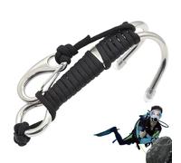 Reef Drift Hook - doppio da immersione da 14 cm | Barriera subacquea | Attrezzatura subacquea per subacquei, esplorazione delle caverne, fotografia, snorkeling, marina