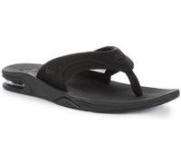 Reef Fanning Apribottiglie T Post Cinghia Sandalo Uomo Tutto Nero UK 6 - 12