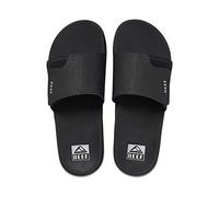 Reef Fanning Slide, Infradito Uomo, Nero/Argento, 44 EU