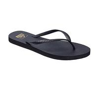 Reef Infradito da donna con glitter neri, impermeabili, resistenti agli spruzzi, adatte per lo stile, impermeabili