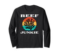 Reef Junkie Saltwater Aquarium Coral Reef Keeper Maglia a Manica