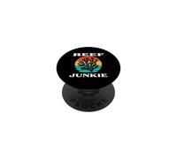 Reef Junkie Saltwater Aquarium Coral Reef Keeper PopSockets PopGrip Adesivo