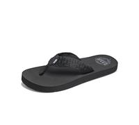 Reef Leather Smoothy, Infradito Uomo, Nero, 35 EU