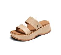 Reef Lofty Lux Hi, Sandali a Ciabatta Donna, Rafia Marrone Chiaro, 37 EU