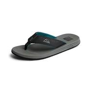 Reef Men's Phantoms Sandal, Grey/Black/Green, 17