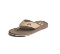 Reef Phantoms Mens Beach Flip Flop, Water Friendly, Soft and Supportive Molded Footbed, Tan/Tan, 13