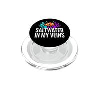 Reef Tank Aquarist Saltwater In My Veins PopSockets PopGrip per MagSafe