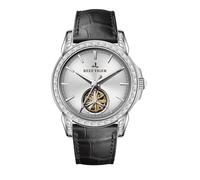 REEF TIGER Orologio da polso da uomo con lunetta in cristallo brillante meccanico automatico RGA1904 Tourbillon cinturino in pelle classico di lusso, RGA1904-YWBD, moderno