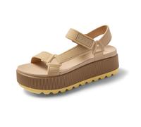Reef Water Rem Higher Platform Sandals Beige EU 41 Donna
