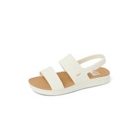 REEF Water Vista Higher - Sandali da donna con plateau e cinturino in velcro regolabile, bianco/marrone chiaro., 37.5 EU