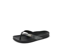 REEF Women's Cushion Court Sandal, Black Sassy, 7