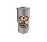 Reefer Camion Driver Cold Load Long Road Trucker Life Bicchiere termico in acciaio inox doppia parete