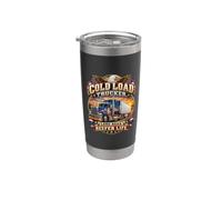 Reefer Camion Driver Cold Load Long Road Trucker Life Bicchiere termico in acciaio inox doppia parete