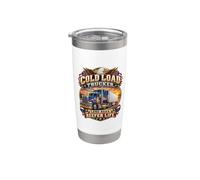 Reefer Camion Driver Cold Load Long Road Trucker Life Bicchiere termico in acciaio inox doppia parete