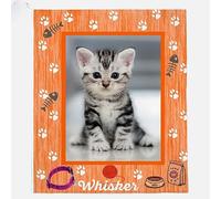 REEG Coperta personalizzata con viso di gatto su una coperta, coperta fotografica personalizzata per animali domestici, coperte per gatti, coperte per foto, regali fotografici, regali per gatti (150 x